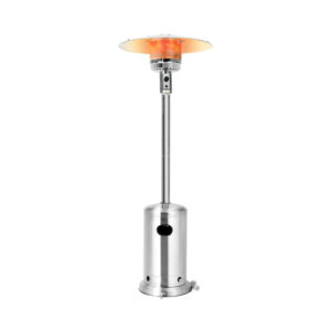 STAINLESS STEEL HEAT LAMP WITH WHEELS