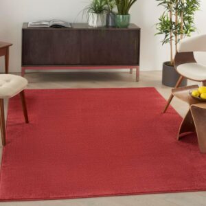 BRICK RED AREA OUTDOOR RUG