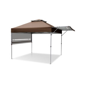 CANOPY TENT WITH ADJUSTABLE HALF AWNINGS