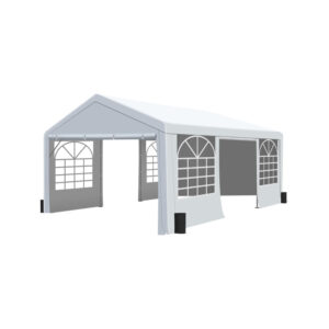 WHITE HEAVY-DUTY OUTDOOR SHELTER CANOPY